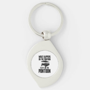 Pontoon Boat Key Ring