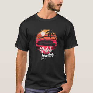 Pontoon Boat Matching Ship Ranks Pontoon Crew Watc T-Shirt