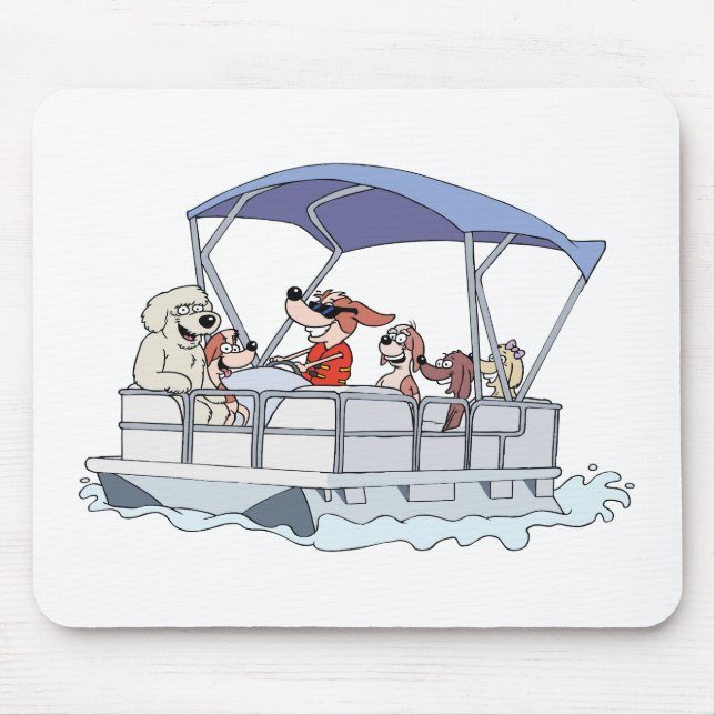 Pontoon Boat Mouse Pad (Front)