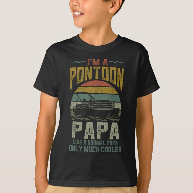 Pontoon Boat Papa Shirt  (Front)