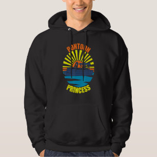 Pontoon Boat Princess Captain Boating Lake Hoodie