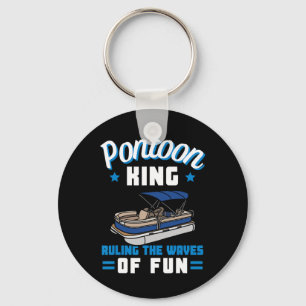 Pontoon Boating Pontoon King Boat Owner Captain Da Key Ring
