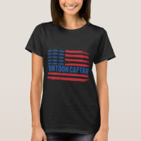 Pontoon Captain American Flag Patriotic Boating
