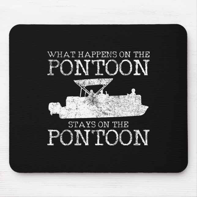 Pontoon Captain Boating Gift 1  Mouse Pad (Front)