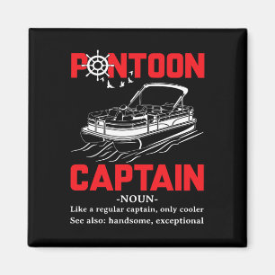 Pontoon Captain Definition Funny Pontoon Boat Boat Magnet