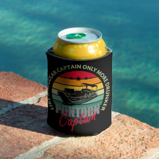 Pontoon Captain Gift Regular Captain Only More Dru Can Cooler