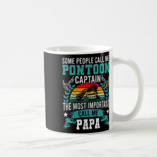Pontoon Captain Papa Pontooning Boating  Coffee Mug