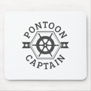 Pontoon Captain - Pontooning Boat Boating Nautical Mouse Pad