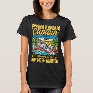 Pontoon Captain Tshirts For Men Funny Pontoon Shir