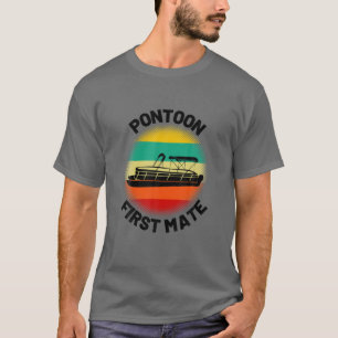 Pontoon Captain Vintage Retro Pontooning Pontoon F T-Shirt