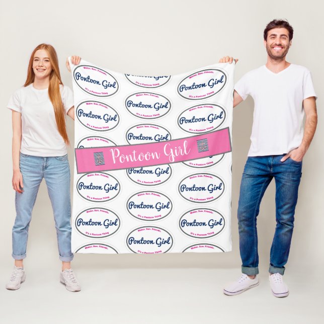 Pontoon Girl Cling Thing Blanket (In Situ)