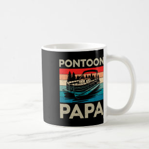 Pontoon Papa Recto Boat Captain Pontoon Owner Dad Coffee Mug