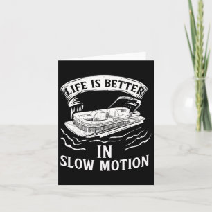 Pontoon Pontooning Toon Pantoon Pontoon Boat Lake Card