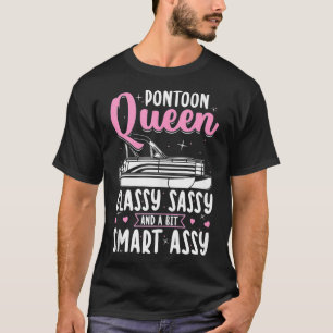 Pontoon Woman Girls Gift Pontoon Boat Gift T-Shirt