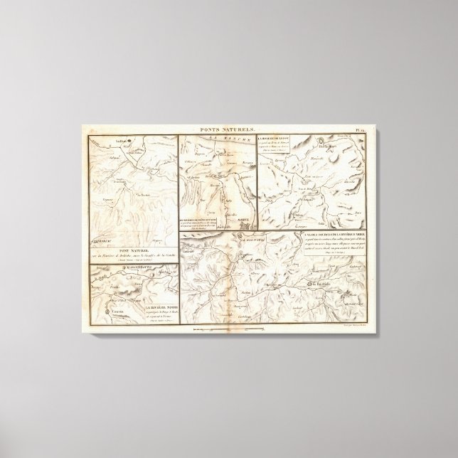 Ponts naturels canvas print (Front)