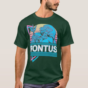 Pontus Greek Deity Ancient Greek Mythology Retro T-Shirt