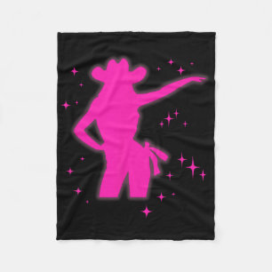 Pony And Heels Lover Pink Girls Clubs Disco Birthd Fleece Blanket