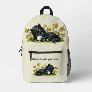 Pony and Petals Printed Backpack