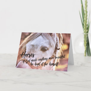 PONY AT SUNSET Greeting Card