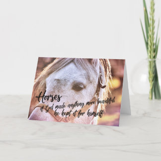 PONY AT SUNSET Greeting Card