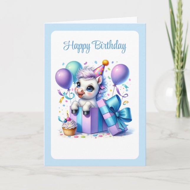 Pony Birthday Card (Front)