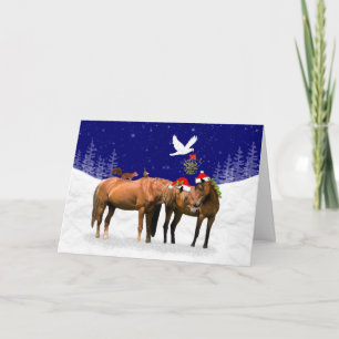 Pony Christmas Party Card