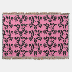 Pony Club Home Decor Wallpaper.  Throw Blanket