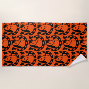 Pony Club Rider Beach Towel