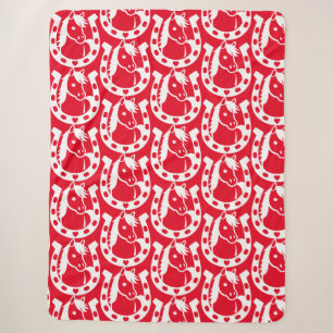 Pony Club Rider Sherpa Blanket