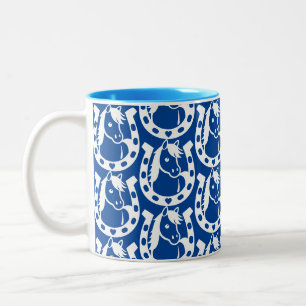 Pony Club Rider Two-Tone Coffee Mug