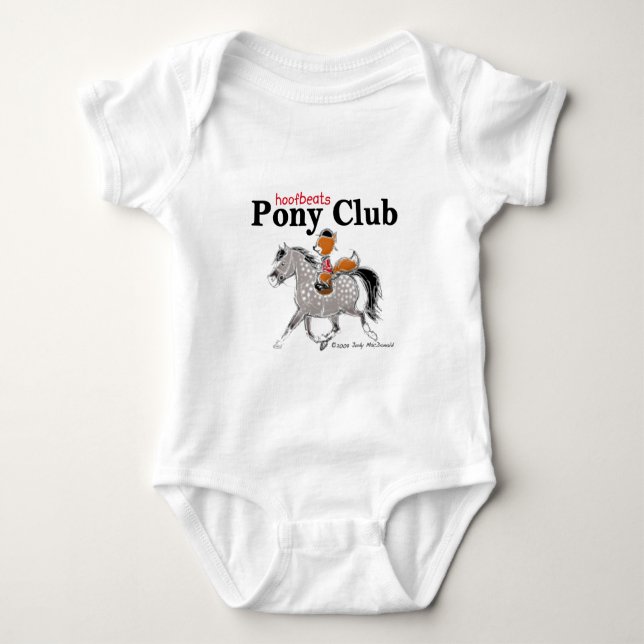 Pony Club T gray.jpg Baby T-Shirt (Front)