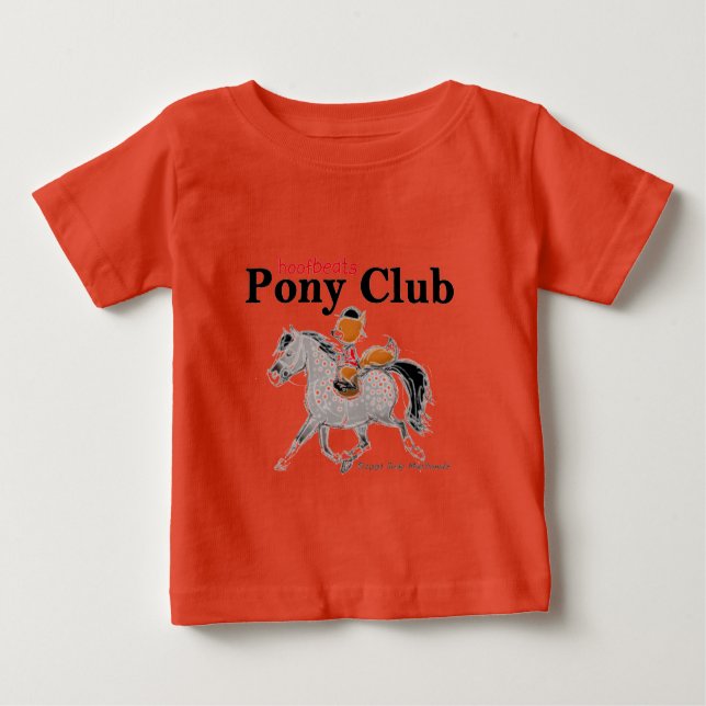 Pony Club T gray.jpg Baby T-Shirt (Front)