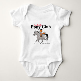 Pony Club T grey.jpg Baby Bodysuit