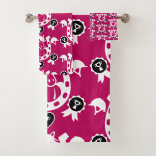 Pony Dressage Home Decor Bath Towel Set