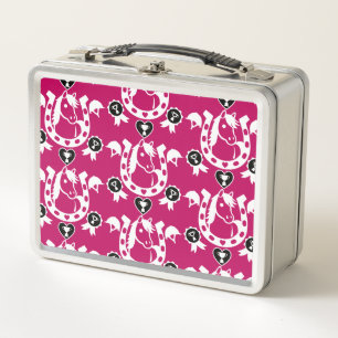 Pony Dressage Home Decor Metal Lunch Box