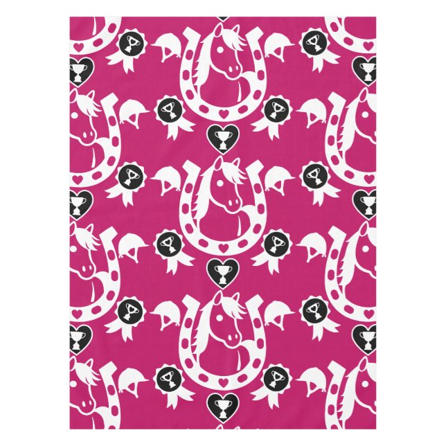Pony Dressage Home Decor Tablecloth (Front)