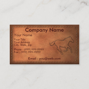 Pony Express Business Card