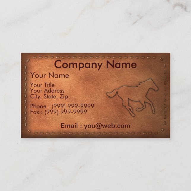Pony Express Business Card (Front)