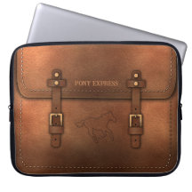 Pony Express Leather Look Satchel