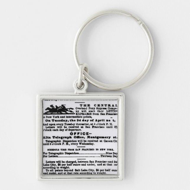 Pony Express, Nine Days Key Ring (Front)