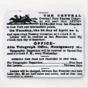 Pony Express, Nine Days Mouse Pad