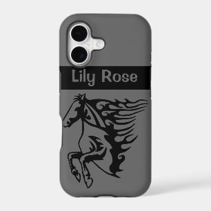 Pony Horse Bronco Stallion Magnetic Metal Lineart