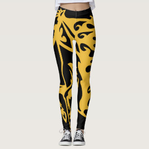 Pony Horse Stallion Steed School Bus Yellow Leggings