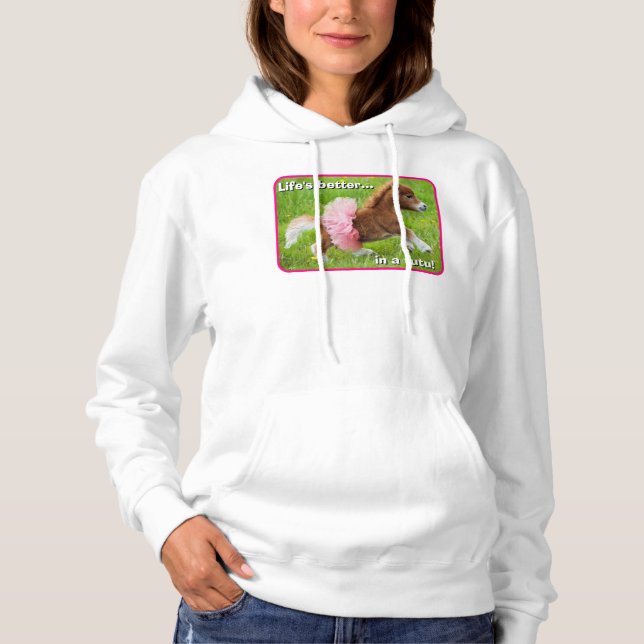 Pony in Tutu Hoodie (Front)