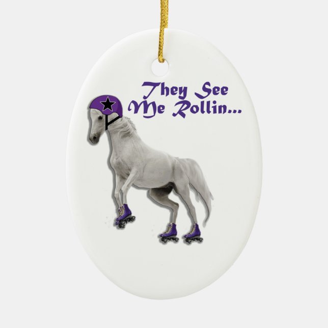 Pony Jam Ceramic Tree Decoration (Front)
