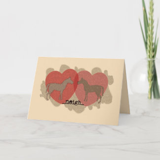 Pony Love Valentine's Day Greeting Card