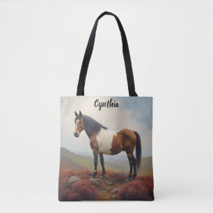 Pony on a Moor Tote Bag