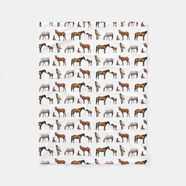 Pony Party Fleece Blanket (choose colour) (Front)