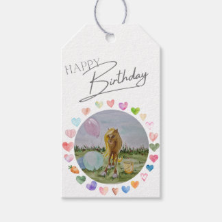 Pony Party gift tags, children's birthday decorati Tags