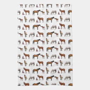 Pony Party Kitchen Towel (choose colour)
